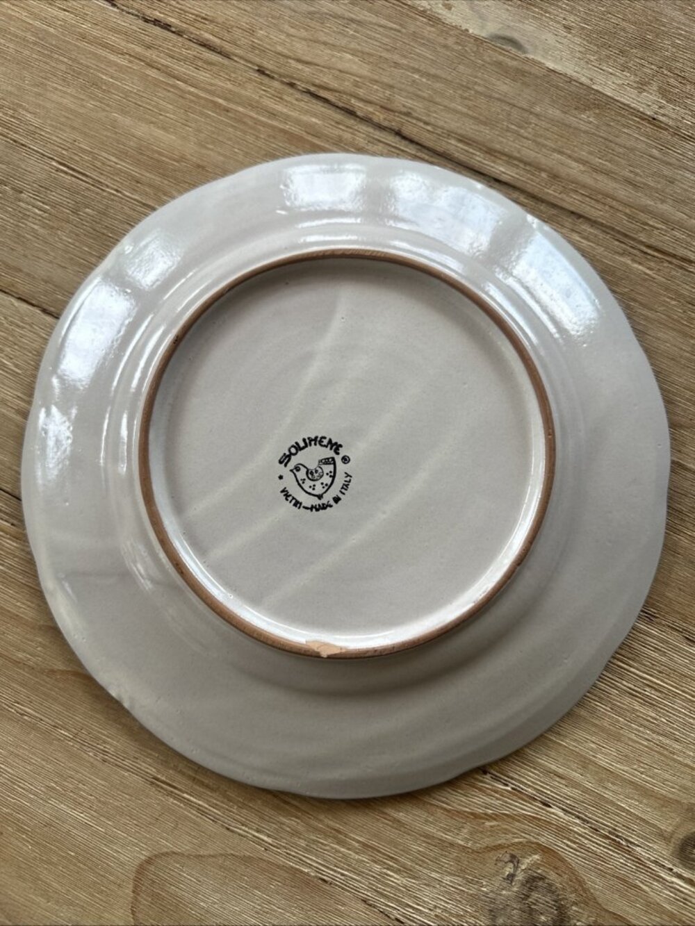 Vietri CAPRI Solimene Sailboats & Anchors Nautical 11.5" Dinner Plate Italy - Picture 5 of 10